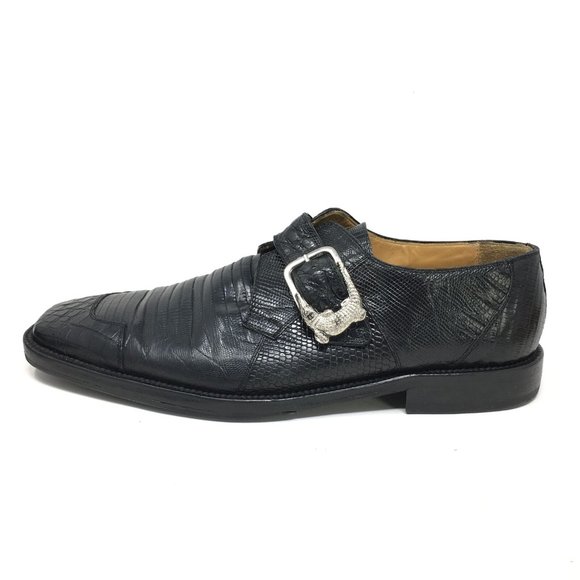 David Eden Loafers Shoes Size 9 Black Croc Liz main image 10